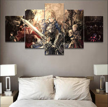 Load image into Gallery viewer, Anime Fate Stay Night Saber 5 Panels Wall Art
