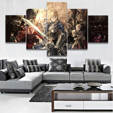 Load image into Gallery viewer, Anime Fate Stay Night Saber 5 Panels Wall Art
