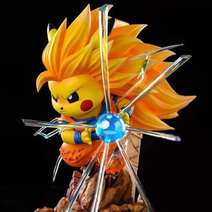 Super Saiyan Pikachu Figure Dragon Ball & Pokemon Combination