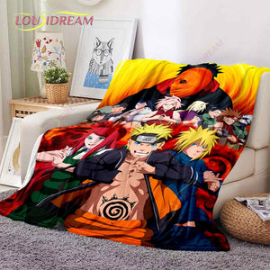 Naruto Soft Flannel Blanket Suitable for Living Room/Bedroom