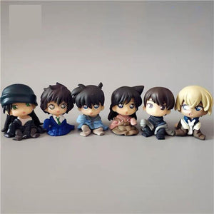 Detective Conan Shinichi Kudo, Ran Mouri, Tooru Amuro, Scotch, Shuichi Akai, Masumi Sera PVC Figurines