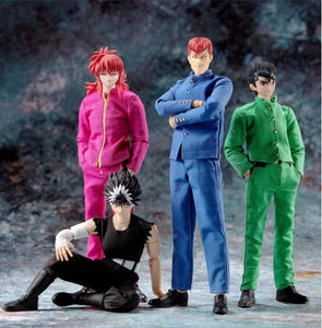YuYu Hakusho Figures Featuring Urameshi Yusuke, Yoko Kurama, Jaganshi Hiei, and Kuwabara Kazuma