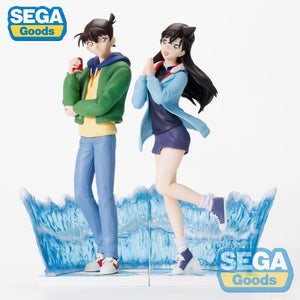 SEGA Original Detective Conan Kudo Shinichi & Ran Mouri 22cm PVC Action Figures