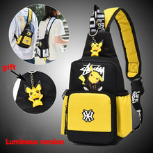 Load image into Gallery viewer, Anime Pokemon Pikachu Student Canvas Backpack

