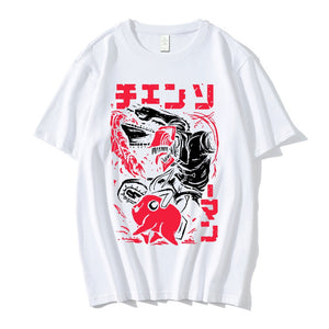 Japanese Anime Chainsaw Man T-shirts