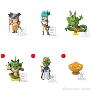 6Pcs/Set Original Banpresto Dragon Ball Z DBZ Goku, Bulma, Senzu Bean Figures