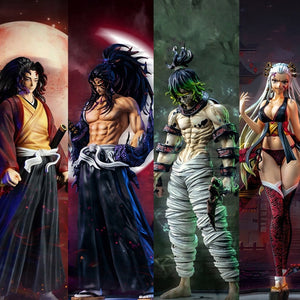 Demon Slayer Action Figure Featuring Gyutaro, Daki, Kokushibo, Tsugikuni, and Yoriichi