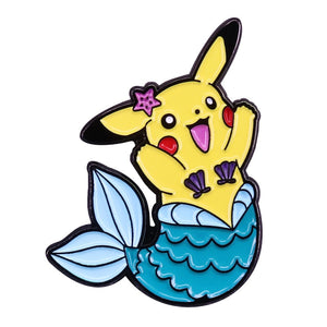 Pokemon Pikachu & Satoshi Brooch Badge