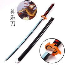 Load image into Gallery viewer, 104cm Demon Slayer Katana Bamboo Swords
