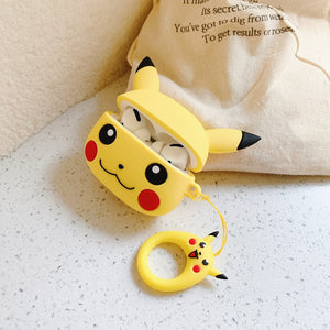 Pokemon Airopods Cases Featuring Pikachu and Psyduck