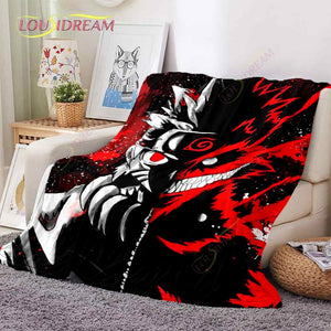 Naruto Soft Flannel Blanket Suitable for Living Room/Bedroom