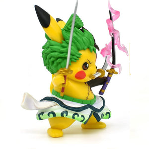 One Piece Pokemon Combination Zoro-Pikachu Collectible Figure