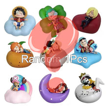 Load image into Gallery viewer, One Piece LED Night Light Featuring Luffy, Zoro, Sanji, Chopper, Nami, Brook, Usopp, Robin, and Franky
