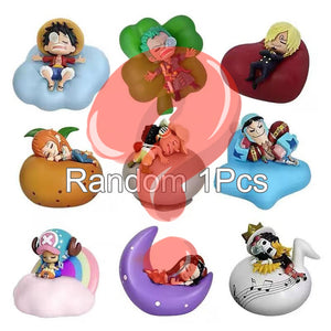 One Piece LED Night Light Featuring Luffy, Zoro, Sanji, Chopper, Nami, Brook, Usopp, Robin, and Franky