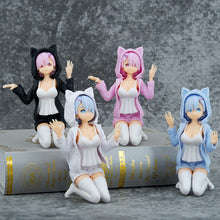 Load image into Gallery viewer, 12cm 4 Styles Cat Ears Rem &amp; Ram Figures
