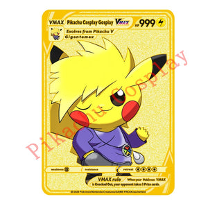 27 Styles Pokemon Pikachu Cosplay Cards Featuring Goku, Luffy, Zoro, Chopper, Tanjiro, Digimon, Saint Seiya, JoJo