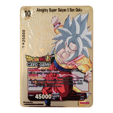 Load image into Gallery viewer, New Dragon Ball Super Saiyan Gold Card
