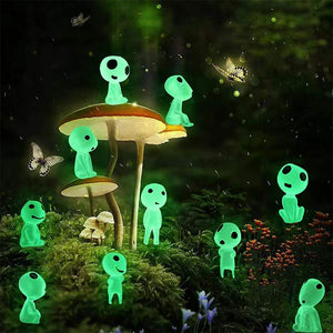 10/20Pcs Princess Mononoke Kodama Luminous Tree Spirits Figures