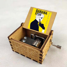 Load image into Gallery viewer, Banana Fish Music Box Carved Wood Music Amplifier
