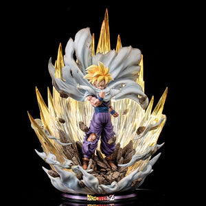 42cm Dragon Ball Super Son Gohan Saiyan Version PVC Action Figure With Lightning Effect