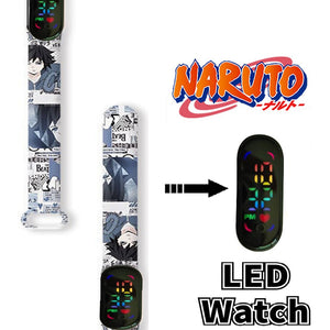Anime Naruto, Dragon Ball, One Piece Waterproof LED Sports Watch
