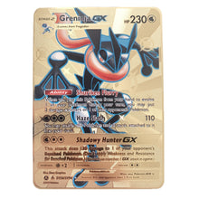 Load image into Gallery viewer, Pokemon Vmax V GX EX Shiny Gold Metal Card
