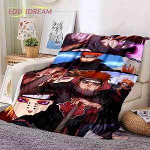 Naruto Soft Flannel Blanket Suitable for Living Room/Bedroom