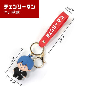 Chainsaw Man Rubber 3D Version Keychain Featuring Pochita, Makima and Others