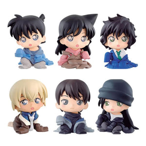 Detective Conan Shinichi Kudo, Ran Mouri, Tooru Amuro, Scotch, Shuichi Akai, Masumi Sera PVC Figurines