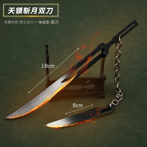 18cm/8cm Bleach: Thousand-Year Blood War Zangetsu Mini Double Blades