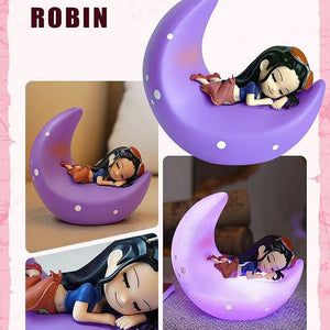 One Piece LED Night Light Featuring Luffy, Zoro, Sanji, Chopper, Nami, Brook, Usopp, Robin, and Franky