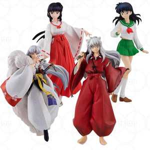 20cm Anime Inuyasha Sesshoumaru, Kikyō, Inuyasha, Higurashi Kagome PVC Action Figures