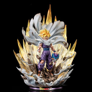 42cm Dragon Ball Super Son Gohan Saiyan Version PVC Action Figure With Lightning Effect