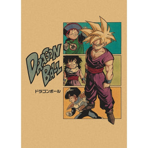 42cm Dragon Ball Son Goku Retro Poster 40 Styles