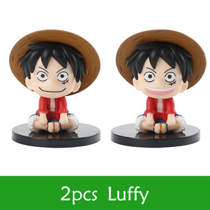 7cm One Piece Cute Luffy & Zoro Figures