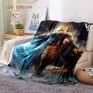 Naruto Soft Flannel Blanket Suitable for Living Room/Bedroom