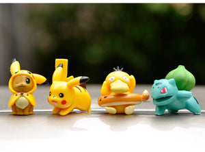 8pcs/set Pokemon Pikachu Figures