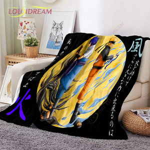 Naruto Soft Flannel Blanket Suitable for Living Room/Bedroom