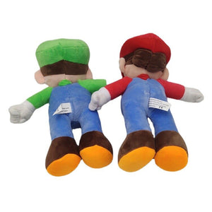 25cm Super Mario Plush Toys Featuring Mario and Luigi