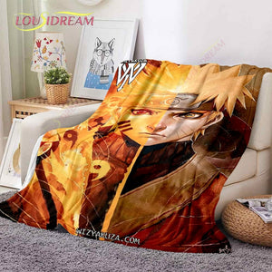 Naruto Soft Flannel Blanket Suitable for Living Room/Bedroom