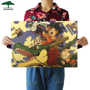 Vintage Dragon Ball Kid Goku Poster