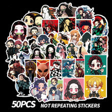 Load image into Gallery viewer, 50pcs Kimetsu no Yaiba Demon Slayer Stickers
