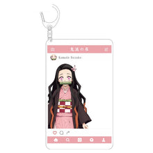 Load image into Gallery viewer, Demon Slayer: Kimetsu no Yaiba Character Card Keychains
