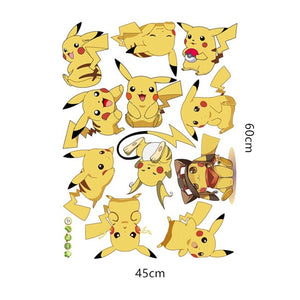 Pokemon Pikachu Wall Stickers