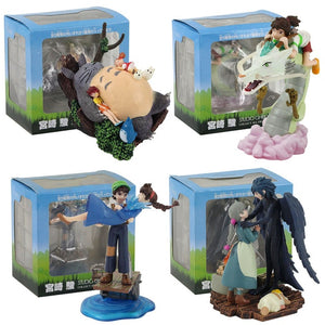 Ghibli Figure Set (2pcs/set or 5pcs/set): Totoro + Spirited Away + Castle in the Sky + Howl's Moving Castle + Kiki's Delivery Service