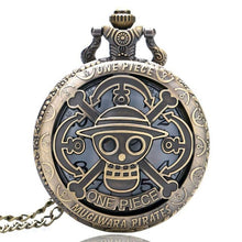 Load image into Gallery viewer, One Piece Pocket Watch Necklace Vintage Style
