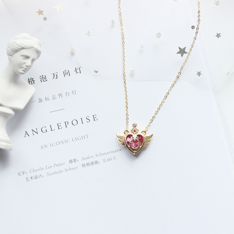 Sailor Moon Tsukino Usagi Heart-shaped Necklace