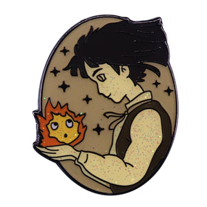 Howl's Moving Castle Sophie and Calcifer Badge