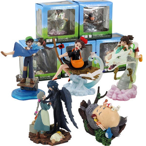 Ghibli Figure Set (2pcs/set or 5pcs/set): Totoro + Spirited Away + Castle in the Sky + Howl's Moving Castle + Kiki's Delivery Service