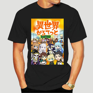 Isekai Quartet T-Shirt (Black/White Color)